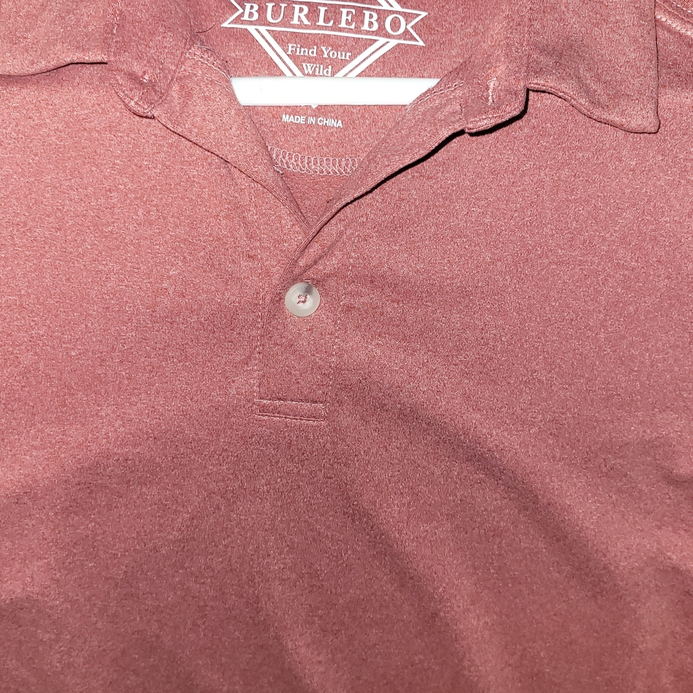 Burlebo Men's Light Red Polo.